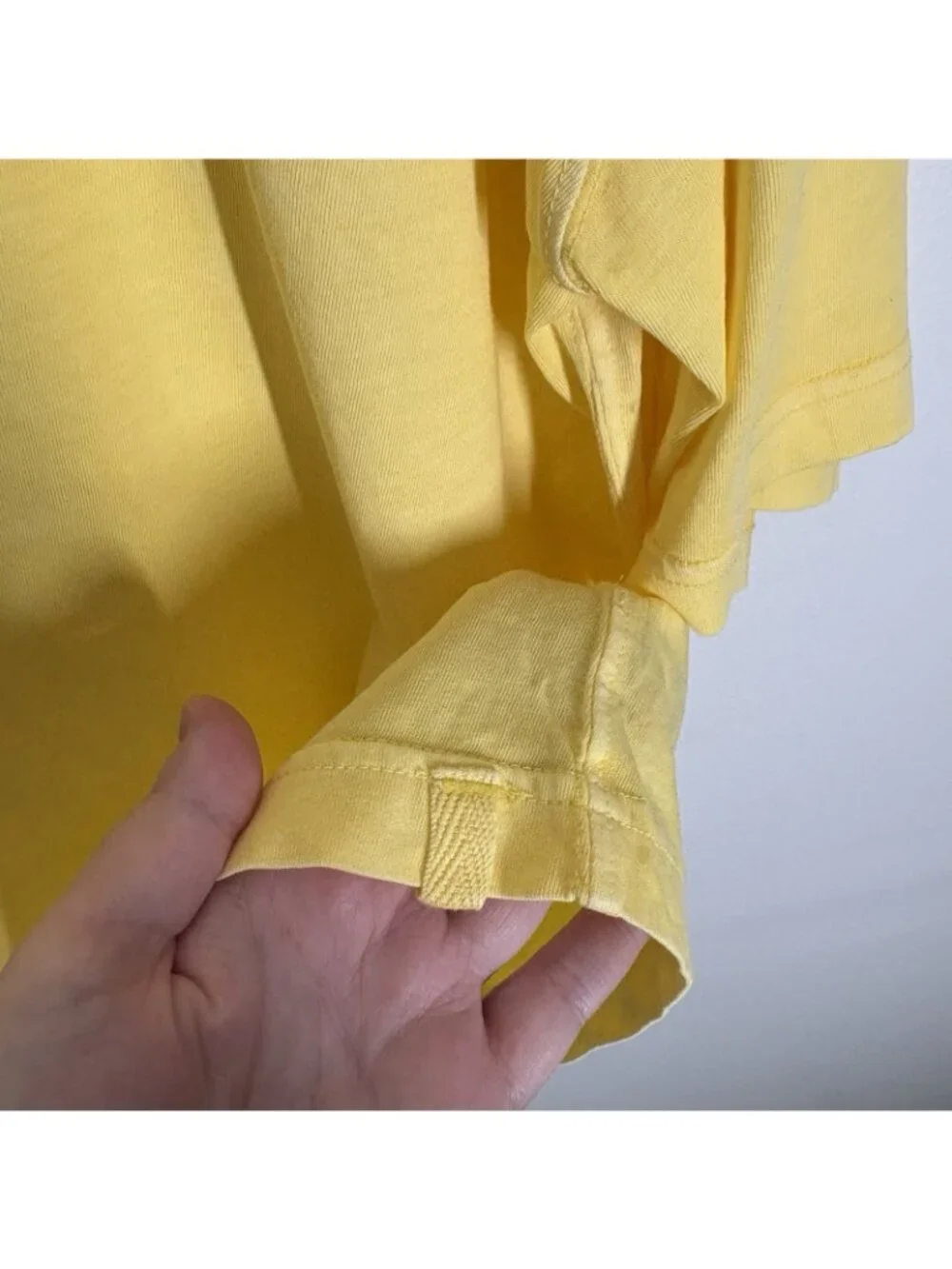 We The Free Women M Yellow Short Sleeve Perfect Oversized Crewneck Tee NWOT - Picture 5 of 13